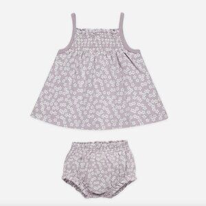Quincy Mae Smocked Tank + Bloomer Set